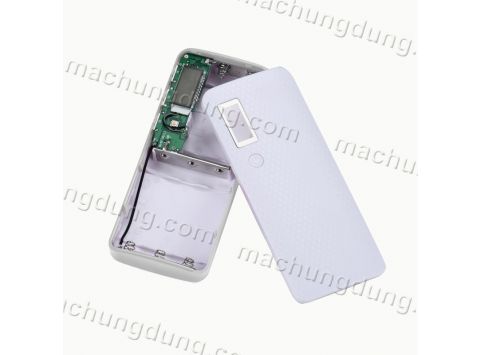 Hộp sạc dự phòng 5 Pin 18650 tích hợp màn hình LCD