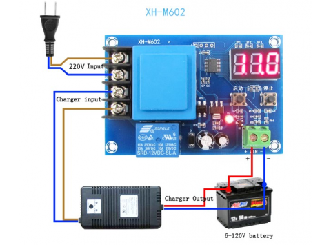 Mạch Sạc Acquy Tự Ngắt XH-M602