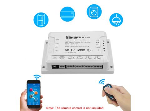 Công Tắc Điều Khiển Từ Xa Wifi Sonoff Basic 4 kênh