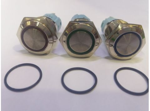Công tắc nhấn giữ tích hợp đèn LED 12VDC - (H26)