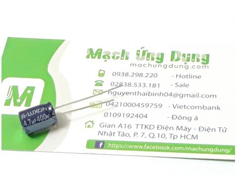 Tụ 4.7uF 400V - DIP