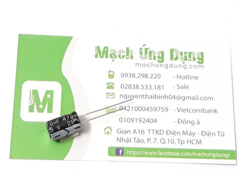 Tụ 470uF 25V - DIP
