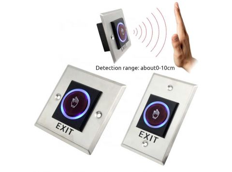 Nút Exit Hồng Ngoại Có Đèn Báo (No Touch)