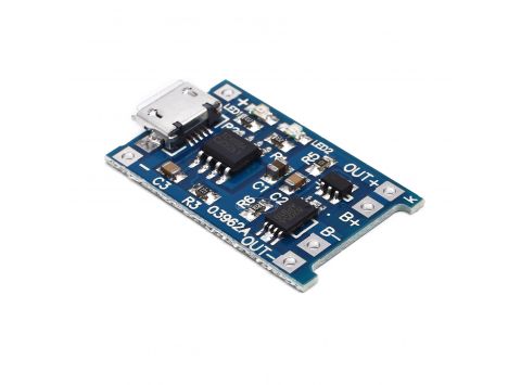 Mạch sạc 1 Pin Lithium 18650 (có chip bảo vệ) micro USB (H14)