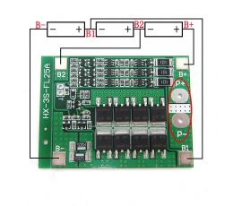 Mạch sạc 3S Pin 18650 12.6V 25A (H14)