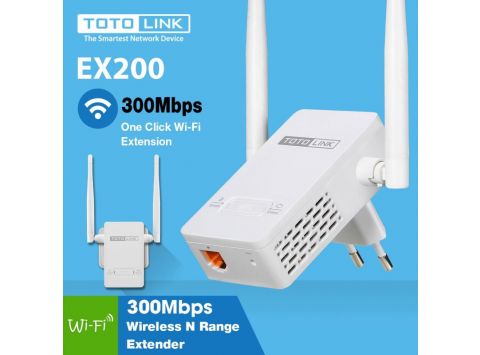 Bộ Kích Sóng Wifi Repeater 300Mbps Totolink EX200